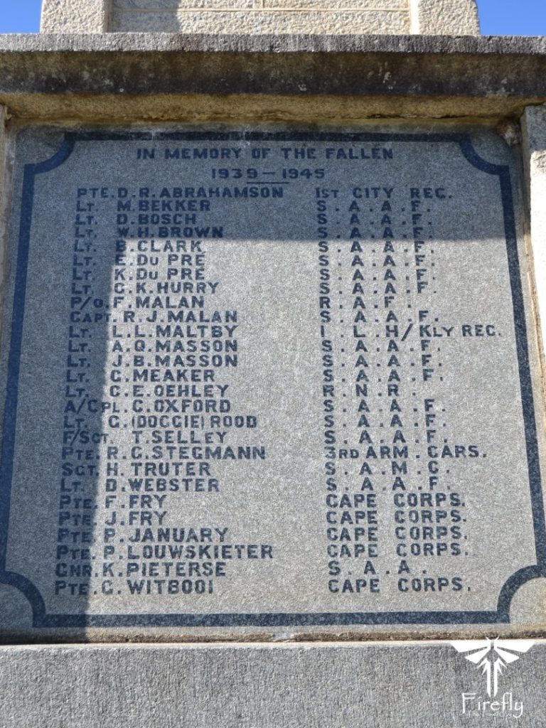 Somerset East War Memorial
Delville Wood Memorial