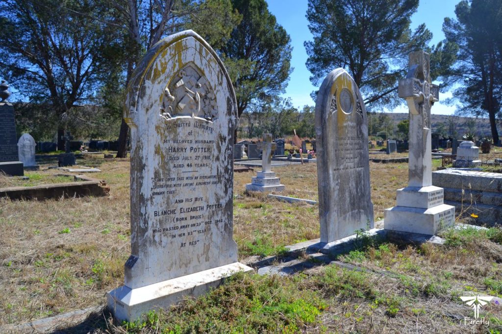 Harry Potter's grave in Cradock in the Karoo Heartland of the Eastern Cape