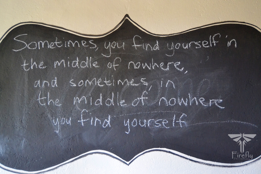 Sometimes, you find yourself in the middle of nowhere