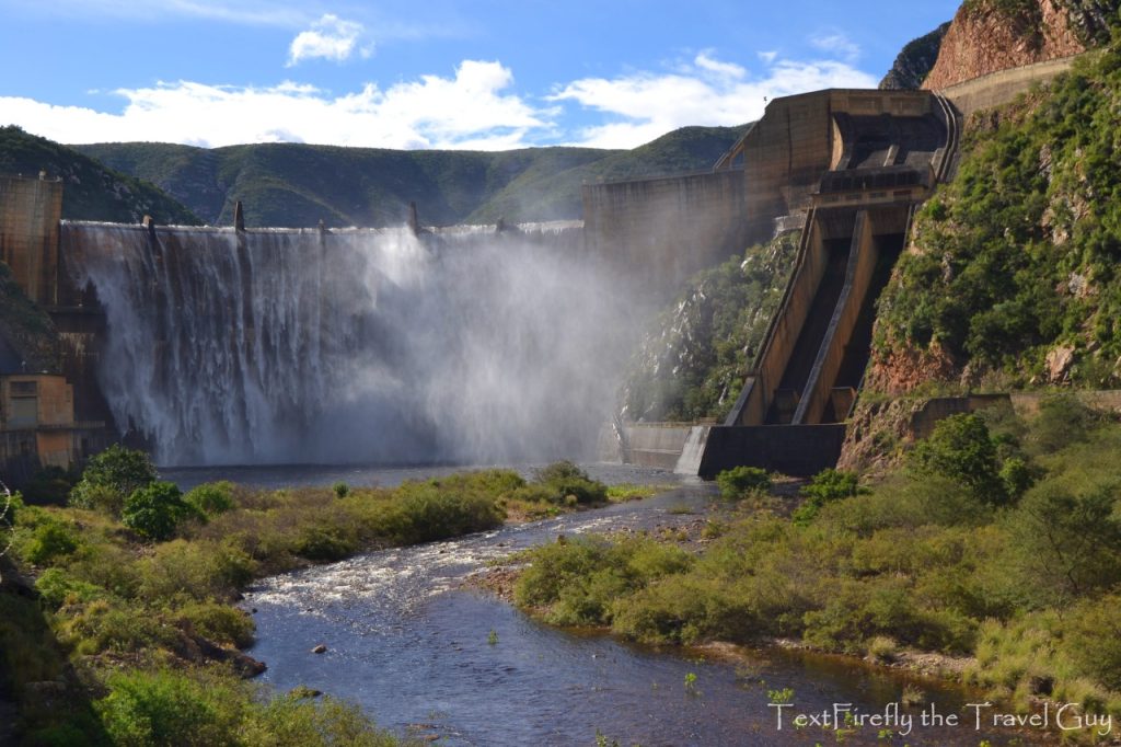 Kouga Dam near Patensie overflowing