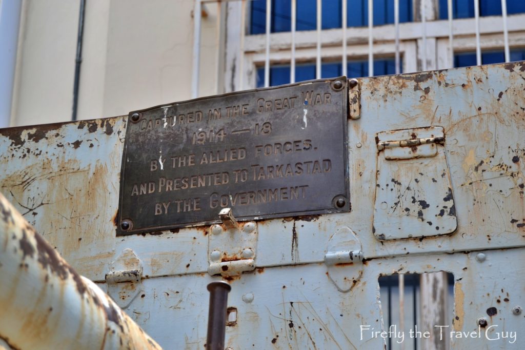 World War 1 gun in Tarkastad, Eastern Cape