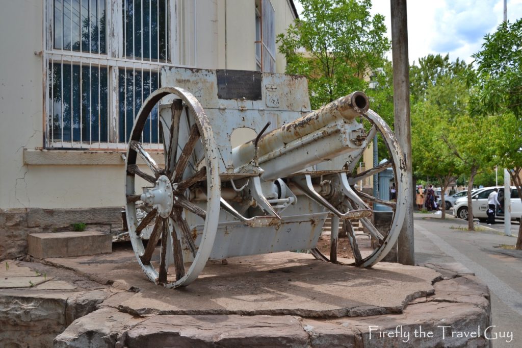 World War 1 gun in Tarkastad, Eastern Cape