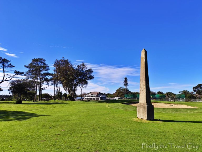 Read more about the article A war memorial surrounded by greens and fairways